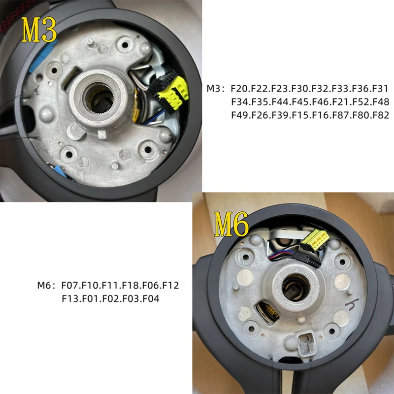 Volante serie M para BMW F10 F11 F20 F21 F30 F31 F34 F32 F33 F36 F22 F23 F46 M3 M6, accesorios para volante de coche