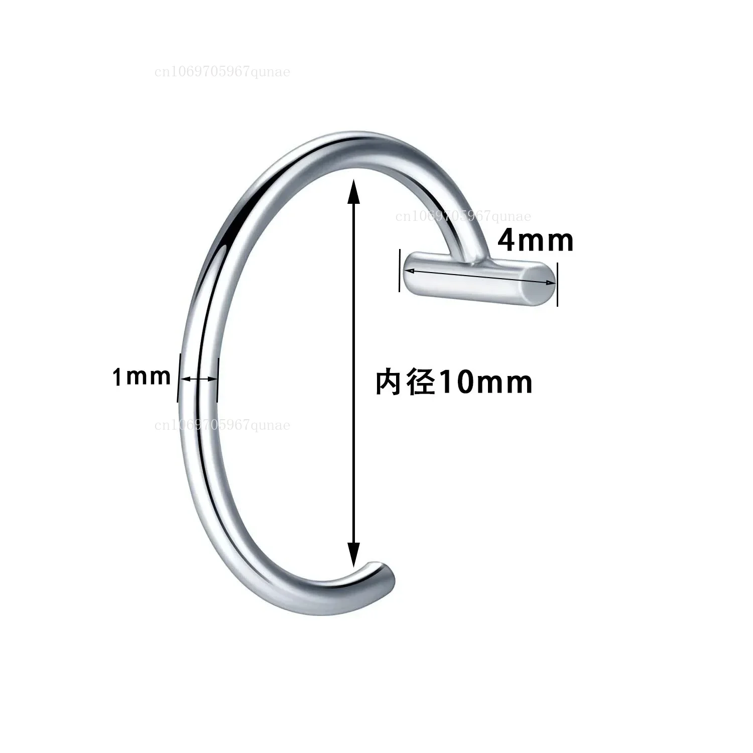 Anillo de nariz falso de acero inoxidable para mujer, anillos para tabique, Clip en C, pendiente de anillo para labio, Piercing de nariz falso, joyería para el cuerpo no perforada, 1 ud.