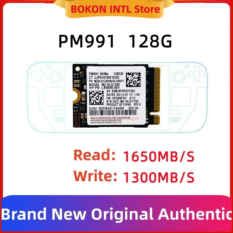 Il nuovo dispositivo portatile PM991 M.2 128G 2230 Nvme espande il disco rigido del ponte a vapore per Samsung