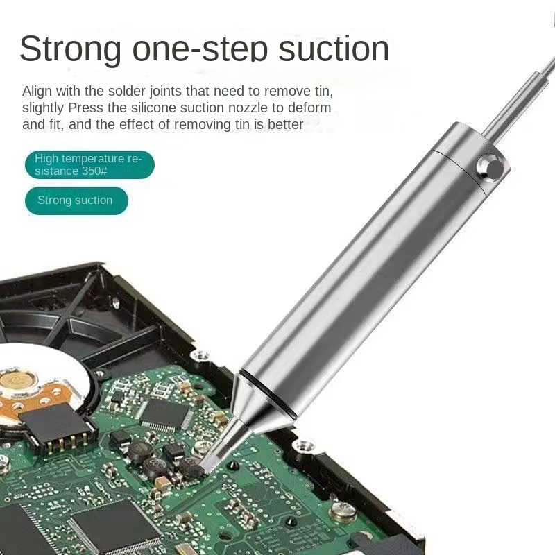 Ansiki – pompe à dessouder en aluminium, pistolet à étain d'aspiration, stylo à ventouse, fer sous vide, outil de réparation de soudage pour composants électroniques