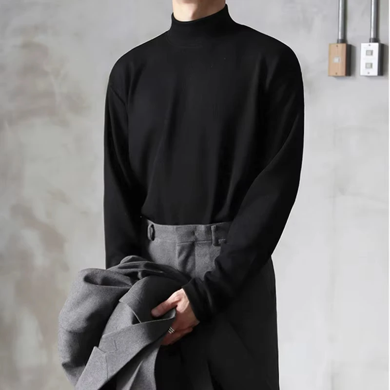 Frühling Herbst Winter Feste Beiläufige Plüsch Rollkragen männer Lose Unten Doppelseitigen Samt Pullover Einfache Warme BigSize