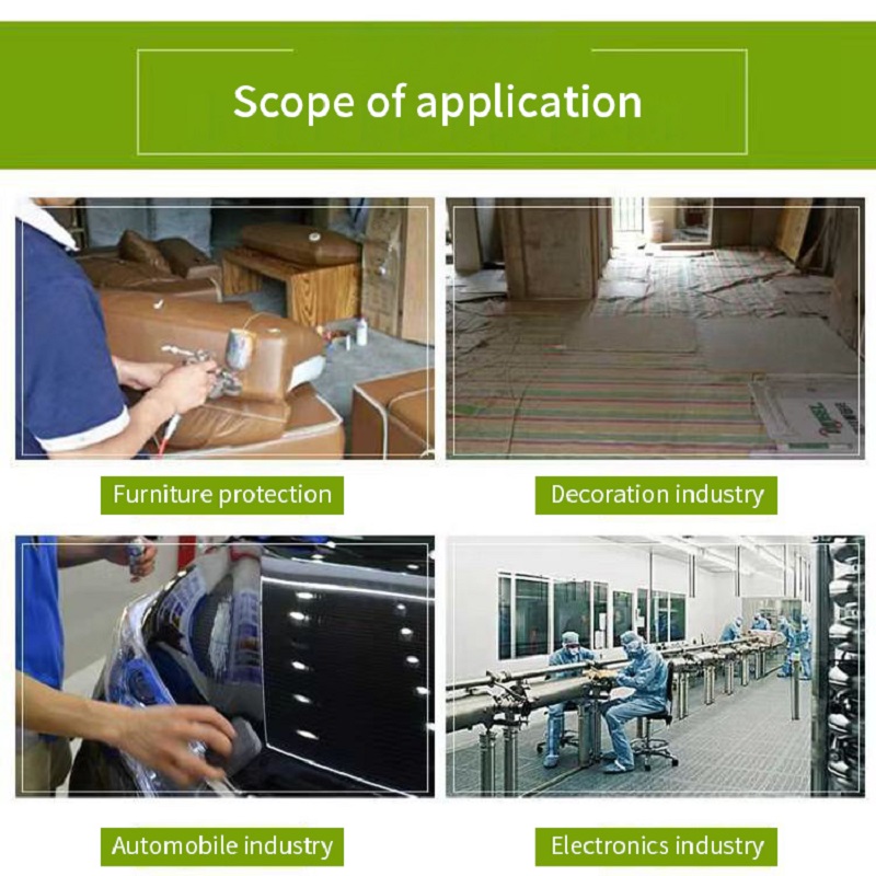 Rollo de papel autoadhesivo para pintar, Protector de pared de espray, pregrabado, 1 unidad