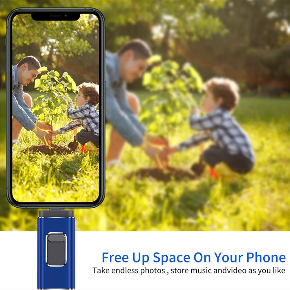 2TB para iPhone 8 Plus 11 12 ipad Pen drive stick doble uso móvil OTG Micro USB Flash Drive 512GB 128GB 256GB 1T PENDRIVE 3,0