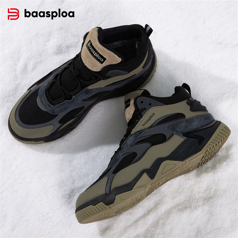 Winter Männer Leder Casual Turnschuhe Neue Mode Wasserdichte Sport Schuhe für Männer Komfort Plüsch Warme Männliche Turnschuhe Nicht-Slip im freien