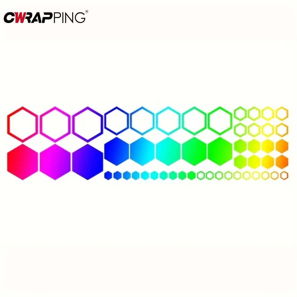 Car Honeycomb Vinyl Decals Large and Small Combination Hexagonal Stickers Auto Body Decor Tuning Body Cool Styling Decoration