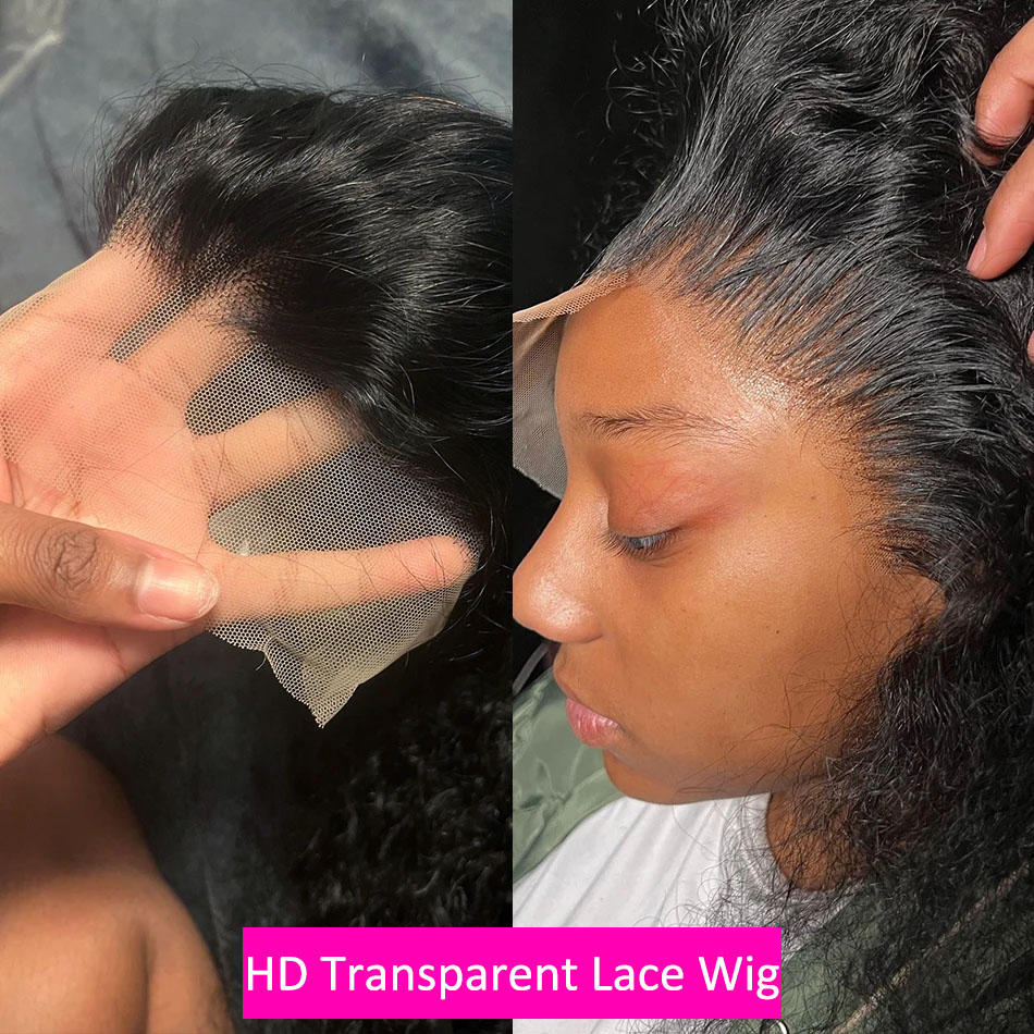 ブラジルの波状のかつら,巻き毛の人間の髪の毛,13x4,13x6,40インチ,女性用