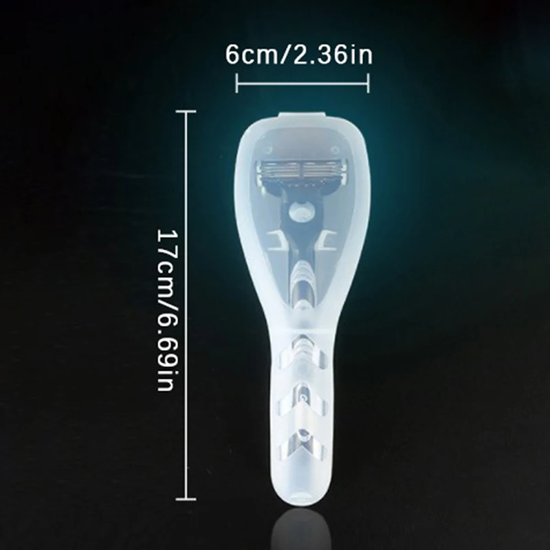 Herren Rasierer Aufbewahrung sbox transparente Kunststoff halter tragbare Reise Rasiermesser Fall Rasier box Behälter