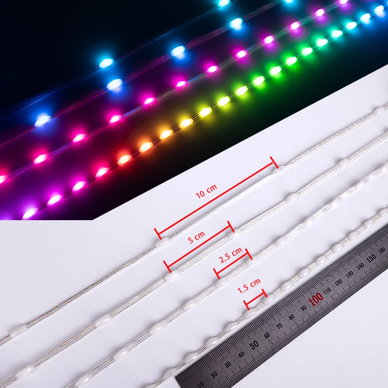Giấc Mơ Màu Dây Đèn Phụ Kiện WS2811 RGBIC Addressable Riêng Lẻ Cổ Tích Ánh Sáng 5V TIVI PHÒNG Đảng Trang Trí Bếp