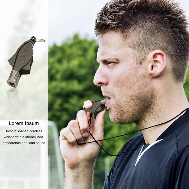 Lehrer pfeift für Erwachsene Atoms port pfeife mit Lanyard Fußball laute Pfeife Training liefert 130 Dezibel Delphin