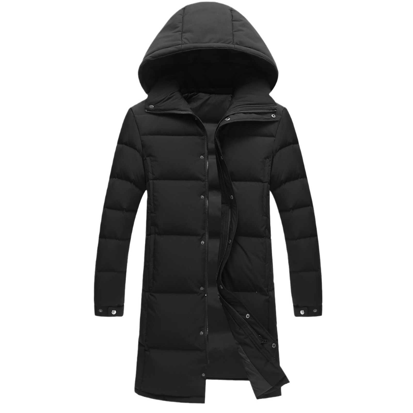 New Winter Duck Down Coats Men Hooded Long Puffer Jackets Unisex Casual Parkas Quality Couples Outdoor Windproof Warm Jackets 3X