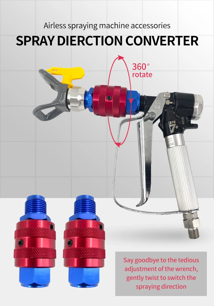High-pressure airless paint sprayer rotating movable joint 360-degree rotating spray paint accessories