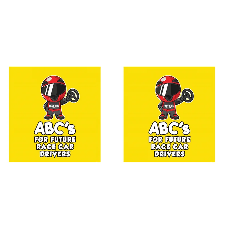 EYFL-2X ABC's For Future Race Car Drivers Alphabet Book (Baby Book, Children's Book, Toddler Book)