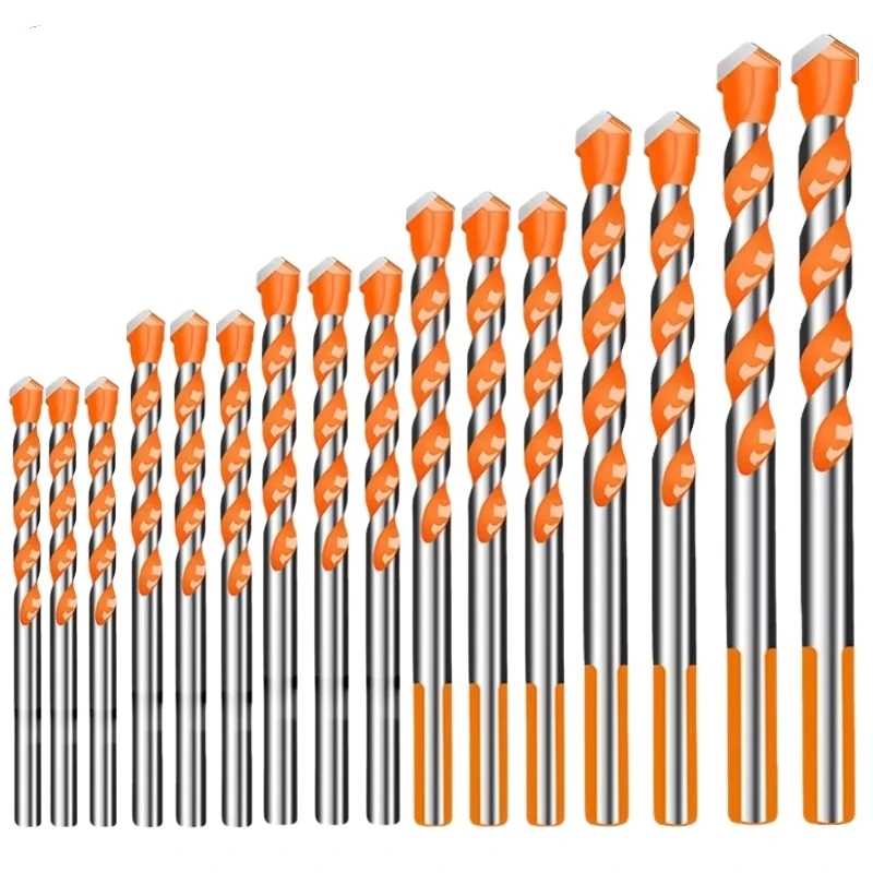 16PCS ทังสเตนคาร์ไบด์ก่ออิฐเจาะชุด Bit สําหรับโลหะเหล็กพอร์ซเลนกระเบื้องเซรามิคคอนกรีตอิฐไม้ 3-12 มม.เจาะเครื่องมือ