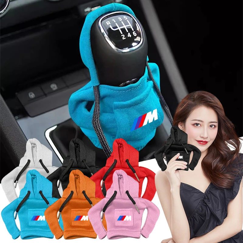 Auto Universal Getriebe Shift Hoodie Abdeckung Shift Abdeckung Getriebe Griff Dekoration Für BMW M M5 M4 M3 F20 F40 F22 F30 E90 F32 F07 F46 E60