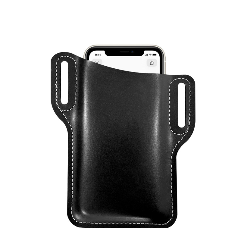 Riñonera de cuero vintage para hombre, bolsa cruzada para teléfono para deportes al aire libre, trabajo, senderismo, 1 ud. ​