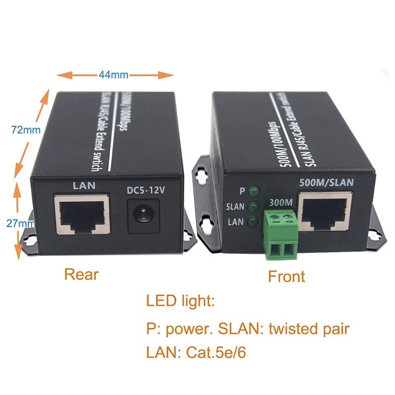 Ethernet über Twisted Pair Konverter – Ethernet Extender über Twisted Line Telefonkabelleitung, RJ45 LAN Network Booster