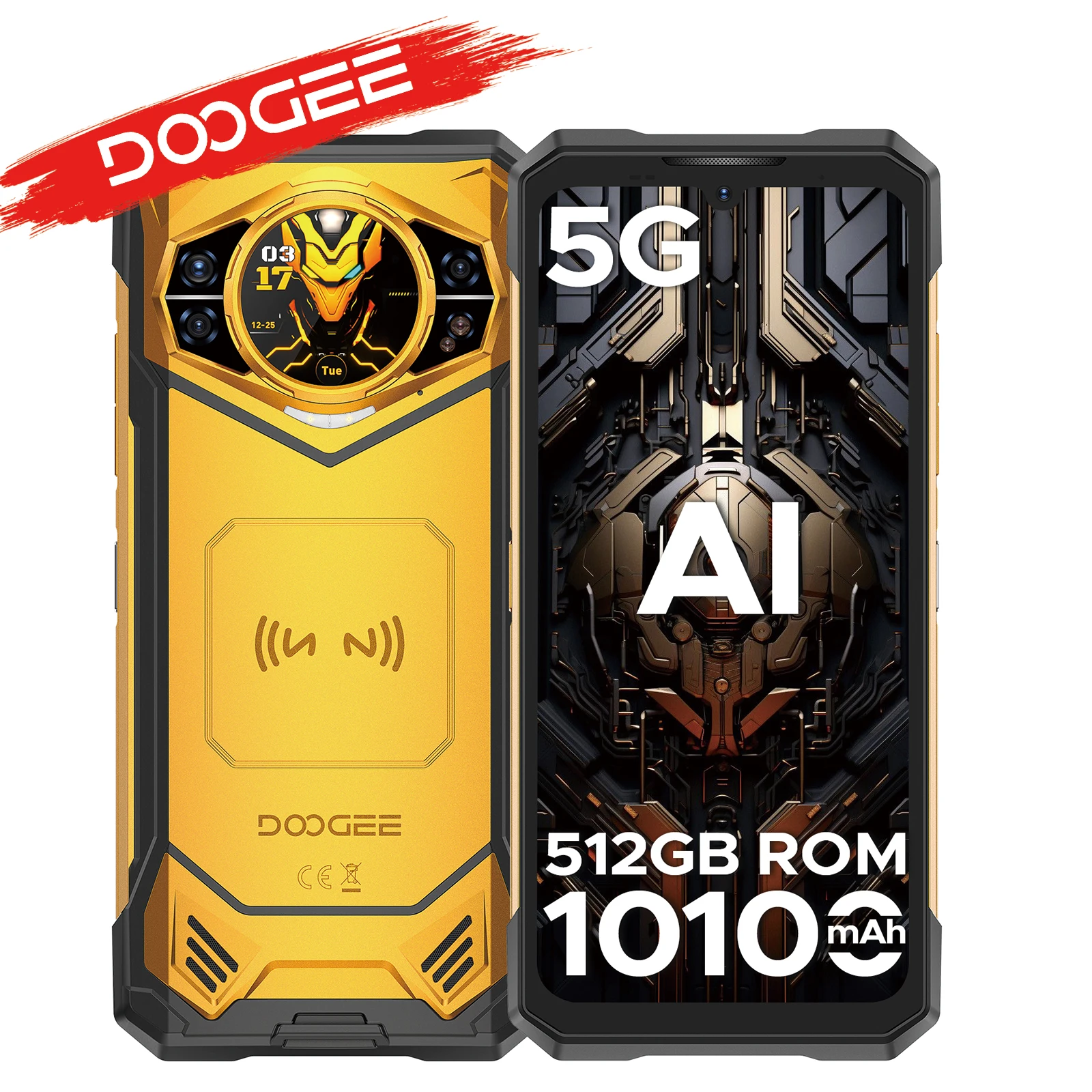 Anteprima mondiale DOOGEE S200 X 5G Telefono robusto 12+512 GB Smartphone 6,72" FHD + 120 Hz Schermo IPS Dimensity 7050 Batteria 10100 mAh 33 W