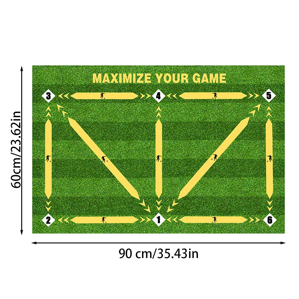 Fußball-Trainingsmatte, Fußball-Trainingsgeräte, rutschfest, faltbar, für Kinder und Erwachsene, Dribble-Matte, Training für drinnen und draußen