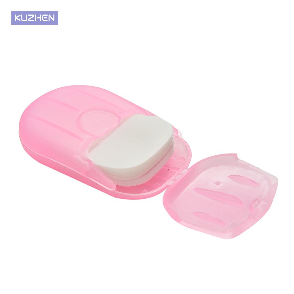 Hojas de rebanada perfumadas para baño de manos, caja de espuma, jabón de papel, conveniente, viaje, nuevo, 1 unidad