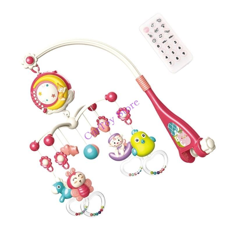634F Baby Baby Crib Mobile Holding Catchles e Caixa Música Controle Remoto com Luz