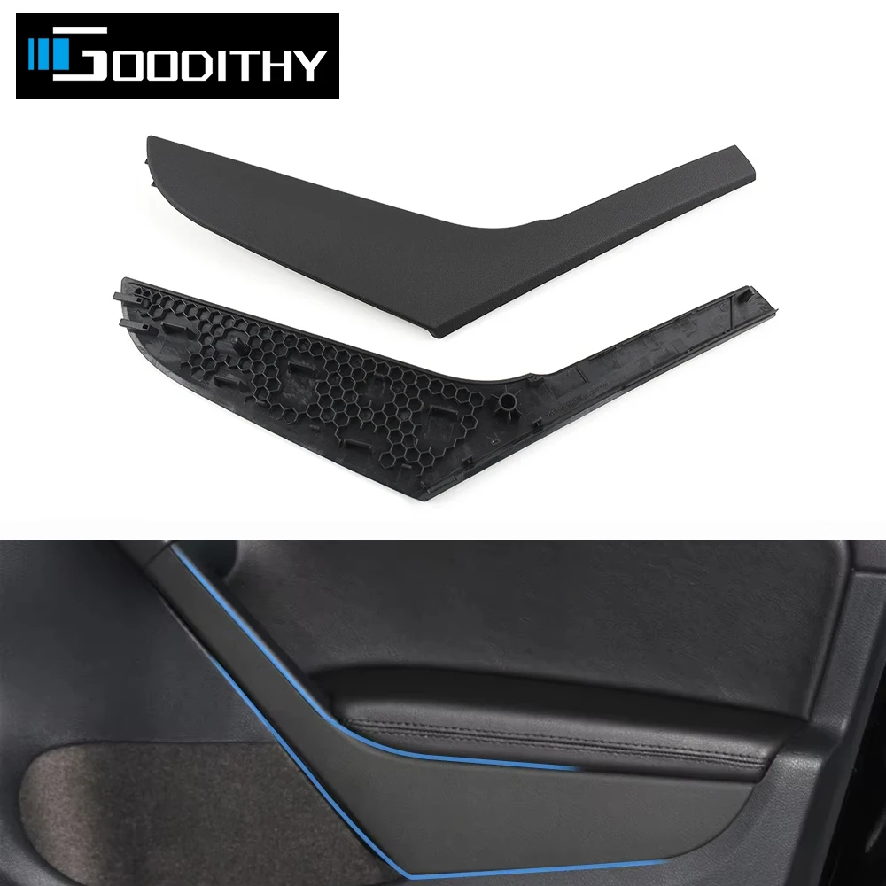 Черная левая и правая внутренняя дверная ручка, накладка для Volkswagen VW Golf 6 GTI MK6 2009-2014 5K 4868039 А 5К 4868040 A
