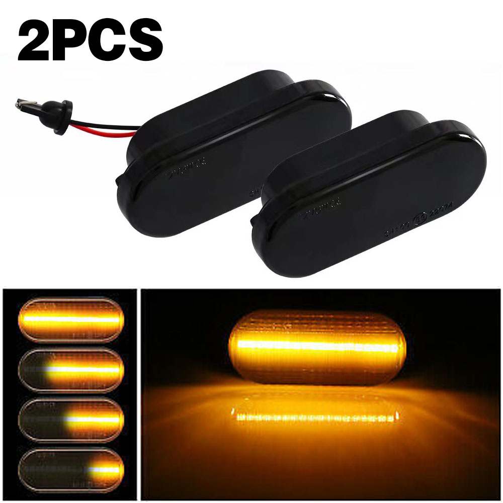 2 STUKS Led Dynamische Zijmarkeringslichten Richtingaanwijzer Sequentiële Blinker Licht Voor VW Golf 3 4 MK3 MK4 Passat 3BG Polo 6N 9N Bora Vento