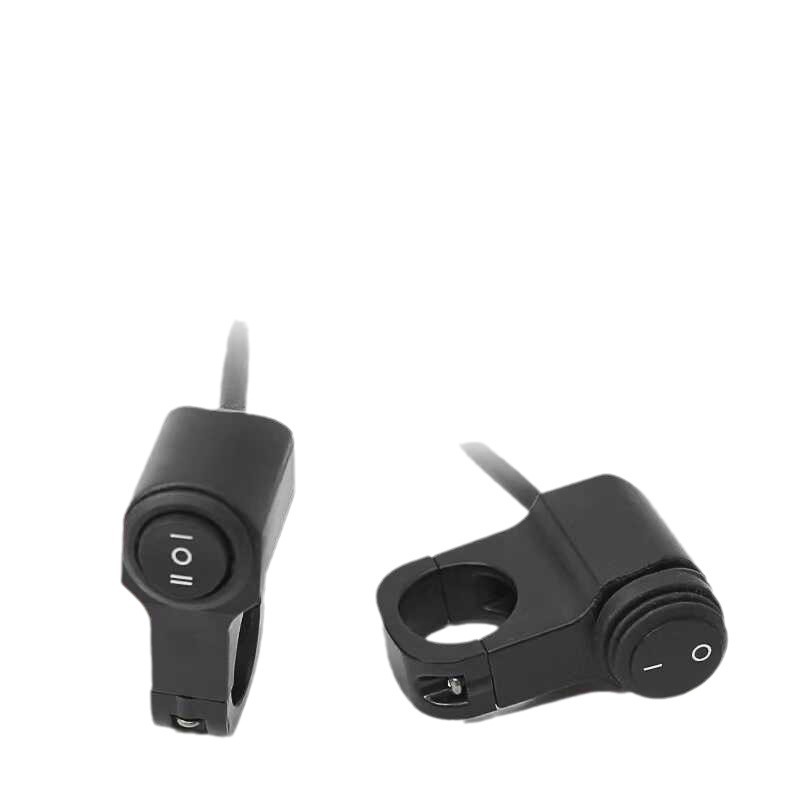 Interruptor universal de 3 vias para motocicleta, mini interruptor de luz de condução com clipe à prova d'água dc12v/10a ferramentas para motocicleta