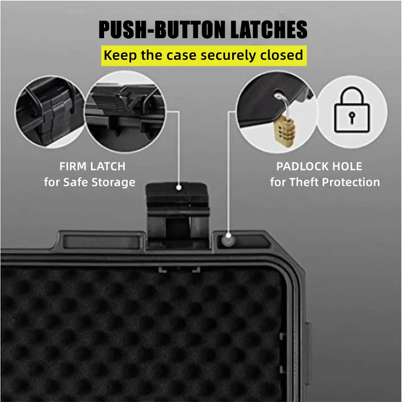 Tool Box Waterproof Hard Case Toolbox for Mechanic Suitcase Tools Storage Box With Sponge Pelican Case Organizer for Tools