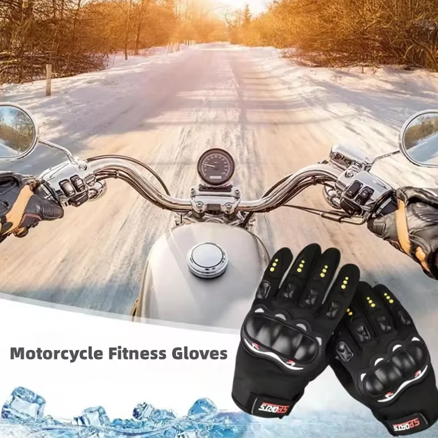 Motorrad Handschuhe Voll Finger Schutz Outdoor Ritter Sport Atmungsaktive Racing Radfahren Straße Reiten Fitness Handschuhe