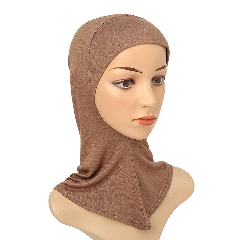 Muçulmano cobertura completa undercap feminino camisa de algodão hijab elástico gorro simples underscarf moda interior bandana turbante