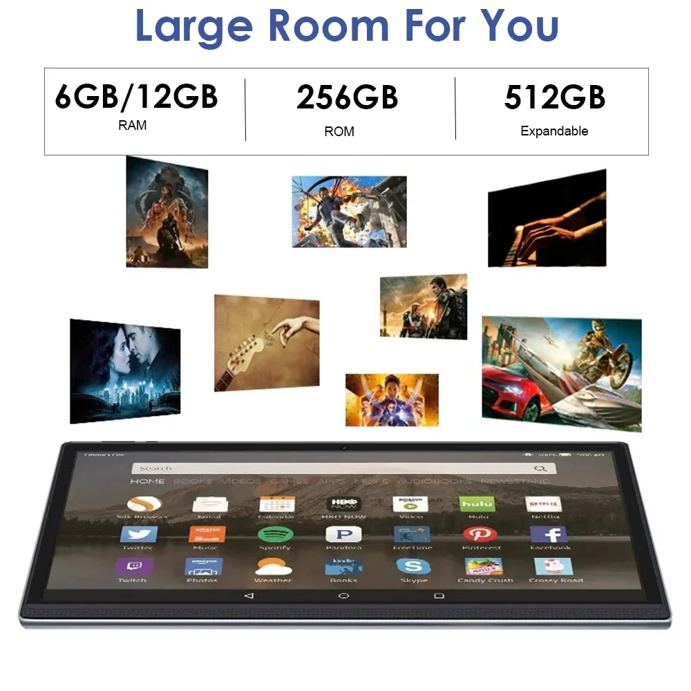 Tablet PC versión Global de 14,6 pulgadas, Tablet original con Android 12,0, Deca Core, 512GB + 12GB, Dual 4G, LTE, SIM, Pad, IPS, Bluetooth 5,0