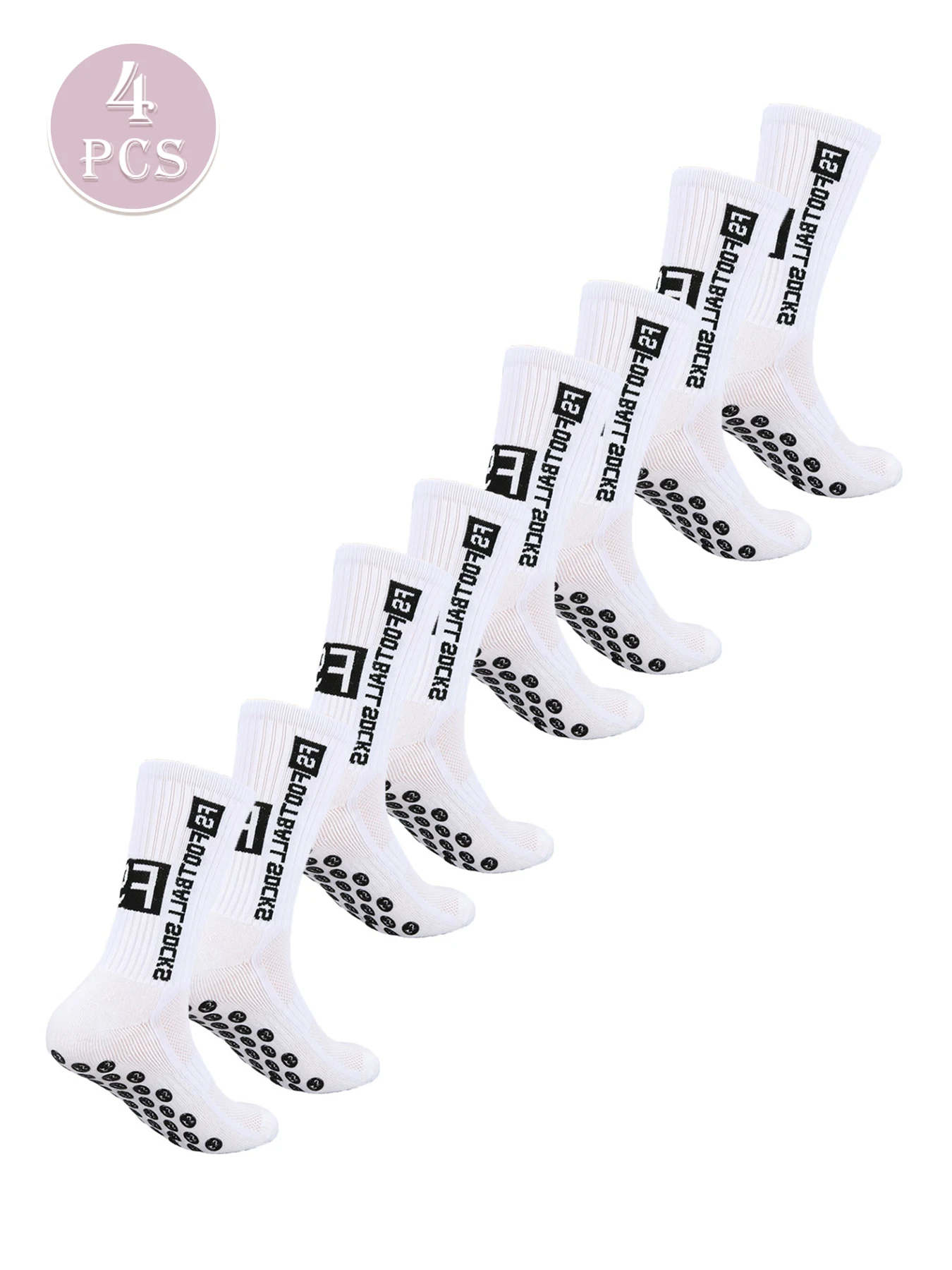 5 pares de meias esportivas de ioga e meias de futebol de pontos adesivos multicoloridos para absorção de suor antiderrapante meias de prevenção de odores