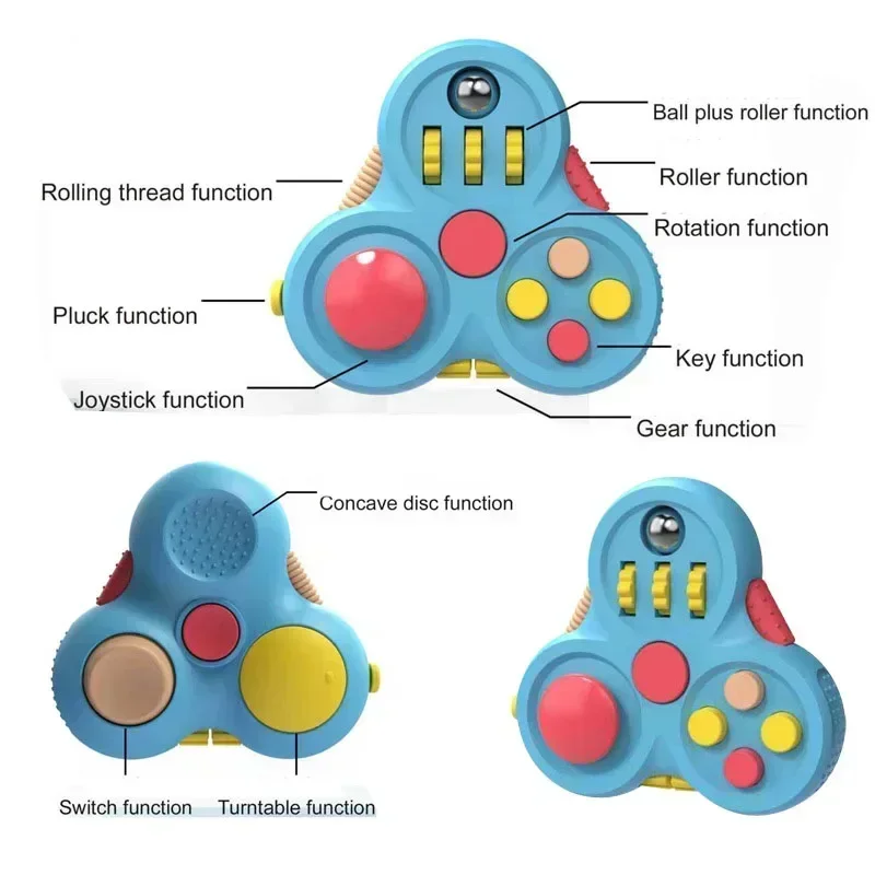 Roterende Magic Bean Volwassen Antistress Fidget Speelgoed Autisme ADHD Stress Vingertop Speelgoed Voor Kinderen Fidget Pad