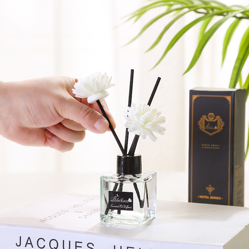 Encounter Aromaöl-Diffusor-Sets mit natürlichen Stäbchen für Wohnzimmer, Frischluft, Shangri-La, Heimduft, Toilette, Deodorants, 50 ml
