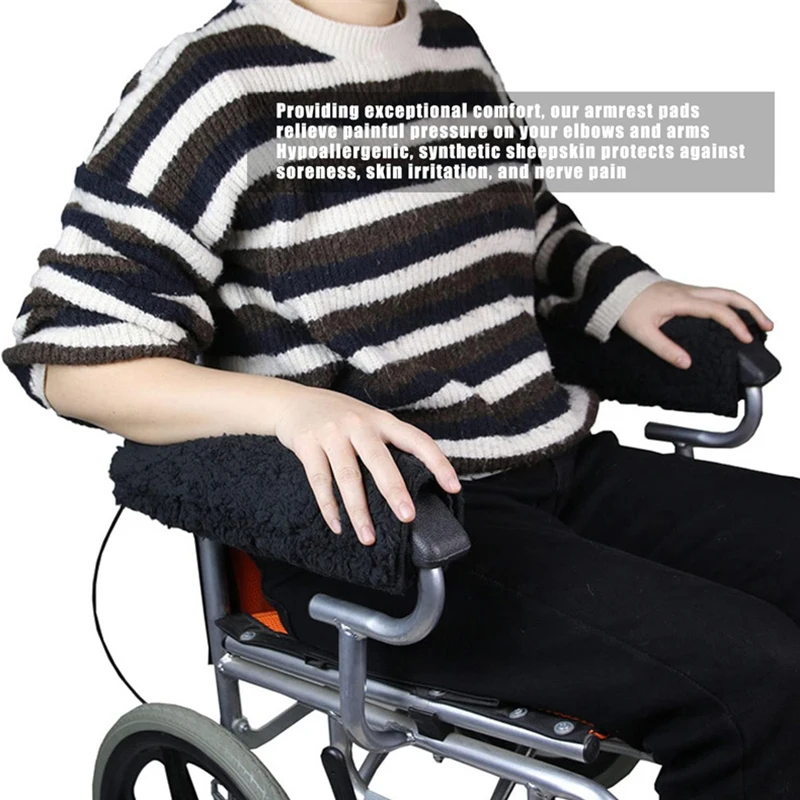 2pcs Armrest Cushion สําหรับ Office เก้าอี้รถเข็นแขนครอบคลุม Office เก้าอี้ Armrest Cushion Walker Handle Pads
