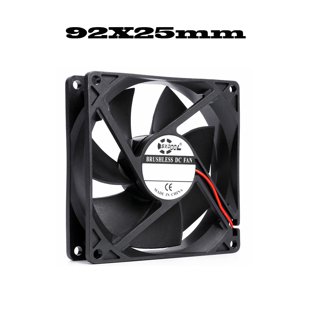 40mm 50mm 60mm 70mm 80mm 92mm 120mm DC 5V 12V 24V Axialkühlung Bürstenloser Motor Gehäuse Leiser Lüfter 2PIN Gleitlager