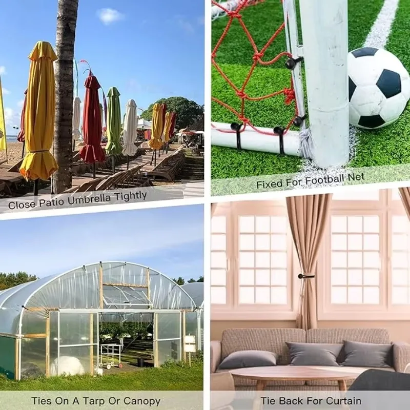 50/10pcs Bungee Ball Tarps Canvas Tarpaulin Flagpole Ties Cord Ends Elastic Rope Lace Fixed Boat Pole Camping Tent Accessories