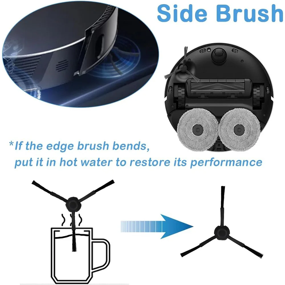 Accessory Kit For JONR P20 PRO Robot Vacuum Cleaner, Main Side Brush Hepa Filter Mop Cloth Dust bag Replacement Parts