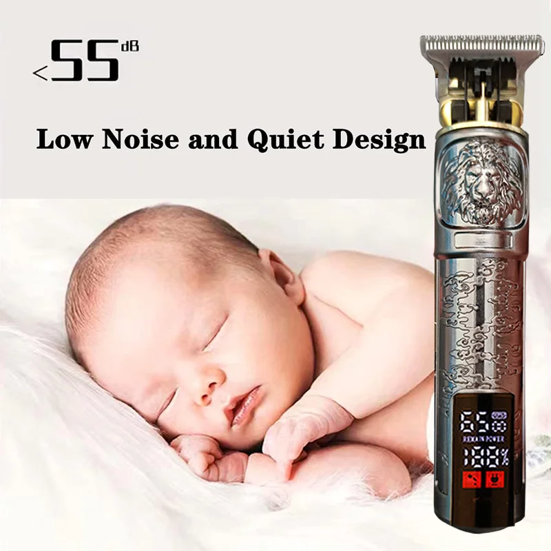 ใหม่ในเครื่องตัดผม Clipper สําหรับผู้ชายร้านตัดผม Trimmer สําหรับชายเครื่องตัดหญ้าเครื่องโกนหนวดไฟฟ้าตัดผม Beard Trimmer