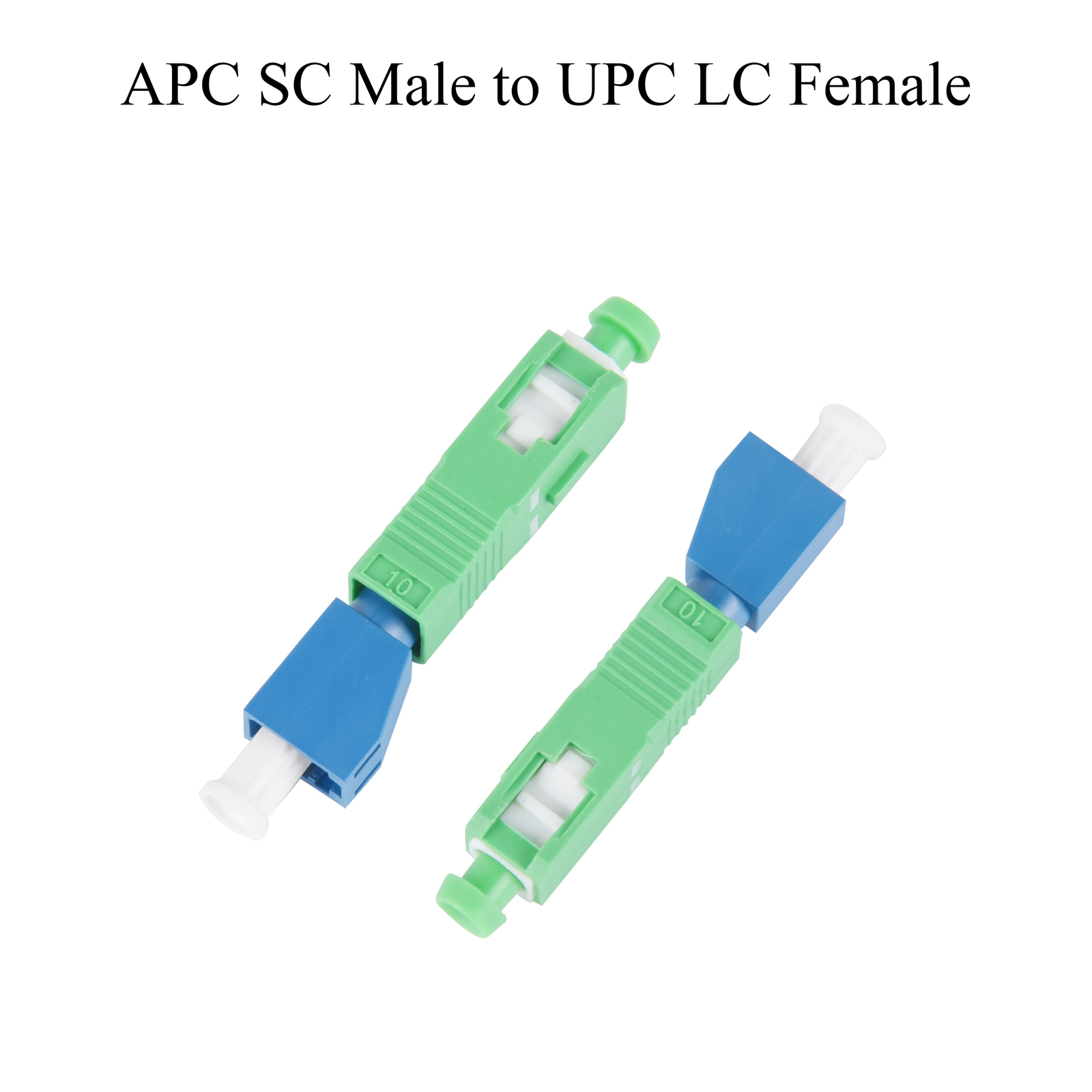 2 Stück Glasfaser APC/UPC SC/LC/FC/ST Stecker auf UPC FC/LC/SC/ST Buchse Adapter Singlemode optischer Hybrid-Stecker