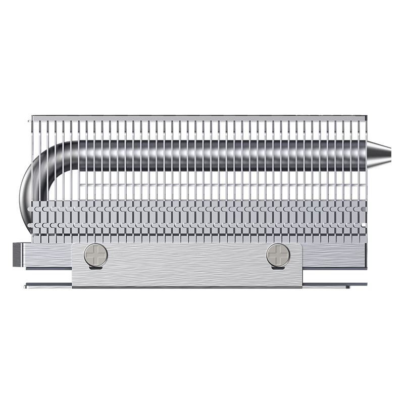 COOLLEO M.2 2280 NVMe SSD Радиатор 2 тепловых трубки SSD-кулер с термопрокладкой 14,8 Вт/мк