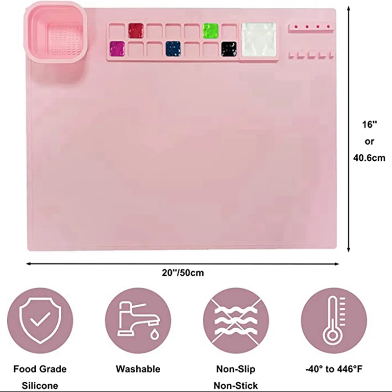 1 STKS Siliconen Schilderen Pad Borstelhouder Ambachten Siliconen Pad Multifunctionele Siliconen Kunst Schilderen Art Klei Graffiti Mat Wasbaar