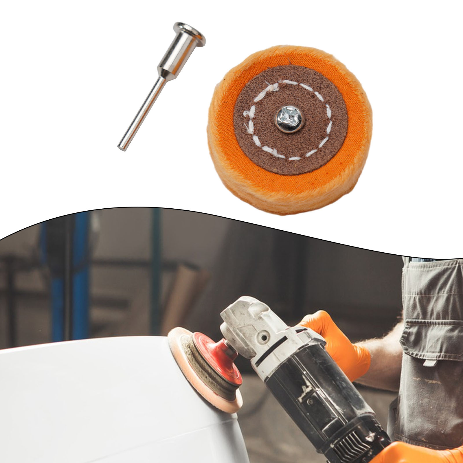 Ruota per lucidatura da 50 mm Ruota per lucidatura in tessuto Oro Argento Gioielli Tampone per lucidatura a specchio per accessori per utensili elettrici per smerigliatrice