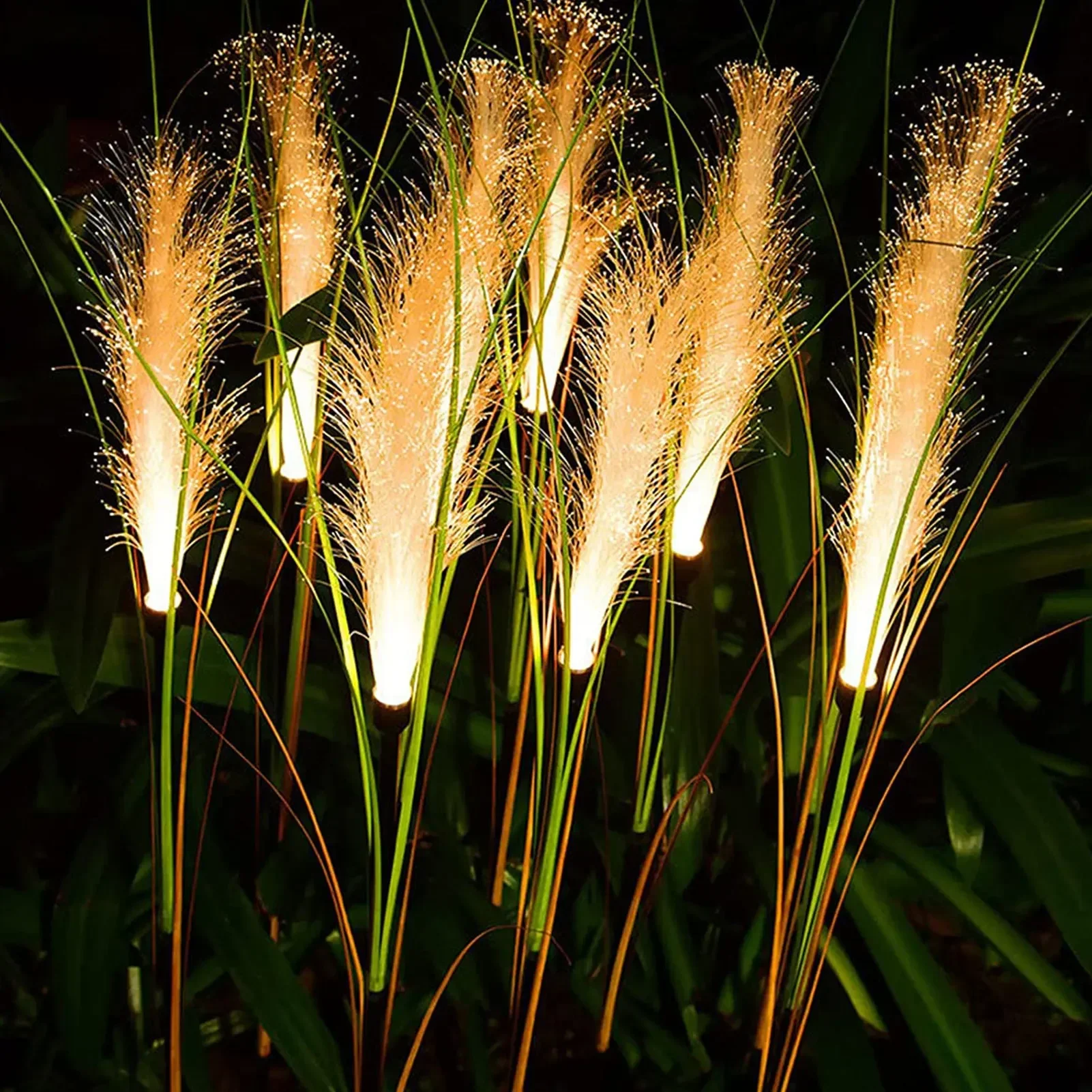 8PCS LED Solar Garten Lampe Wasserdichte Reed Licht Im Freien Rasen Hof Garten Weihnachten Dekoration Licht Dekor Solar Power Lichter