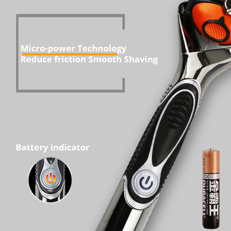 Dao Cạo Râu Gillette Fusion ProGlide Power Dao Cạo Cạo Râu 5 Lớp Cánh Nam Mặt Râu Tóc Nam Dao Cạo Máy Nguyên Bản