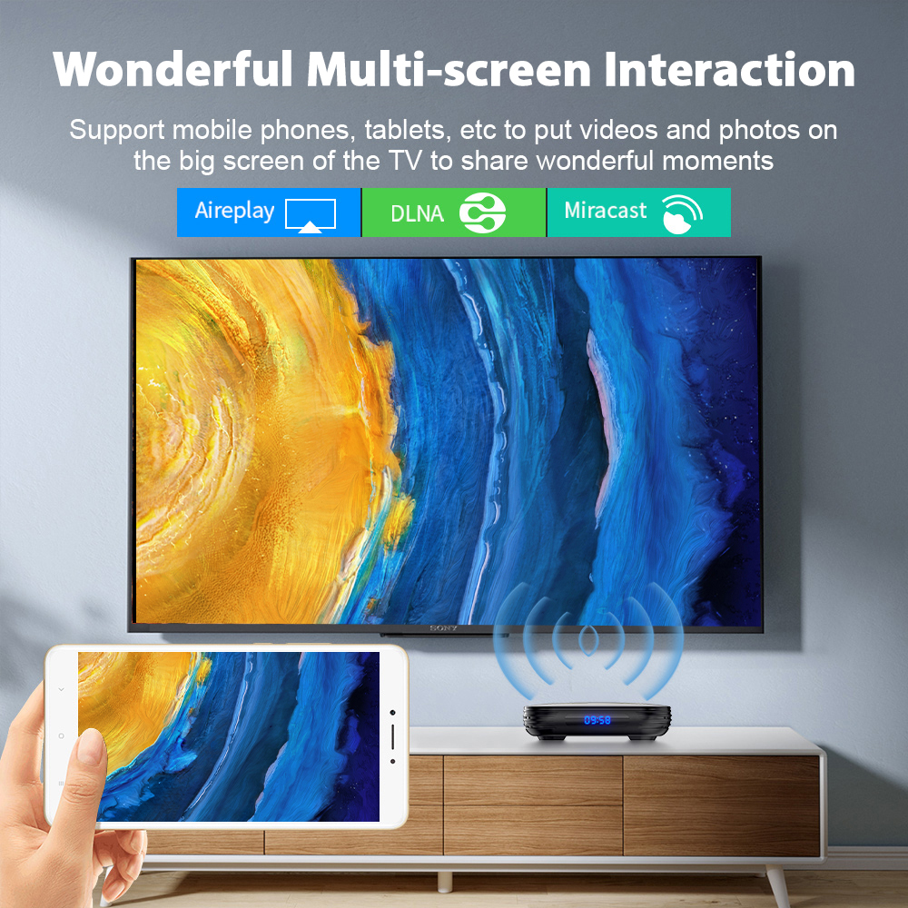Magcubic  Allwinner H618 Android 12 TV BOX Dual Wifi 32G64G Quad Core Cortex A53 Support 8K Video 4K BT4.0 Set top box