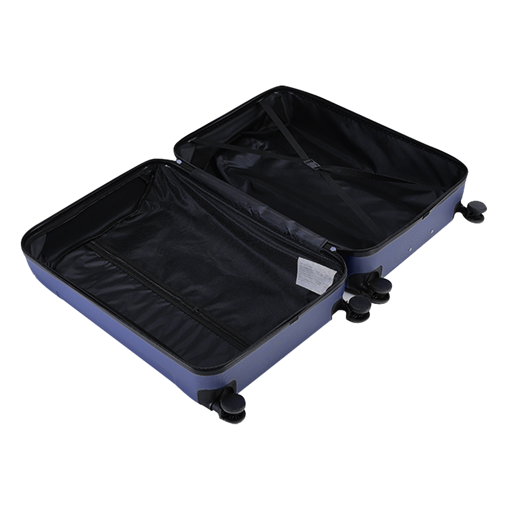 Blue Modern Hardside Spinner Suitcase with Combination Lock 20"