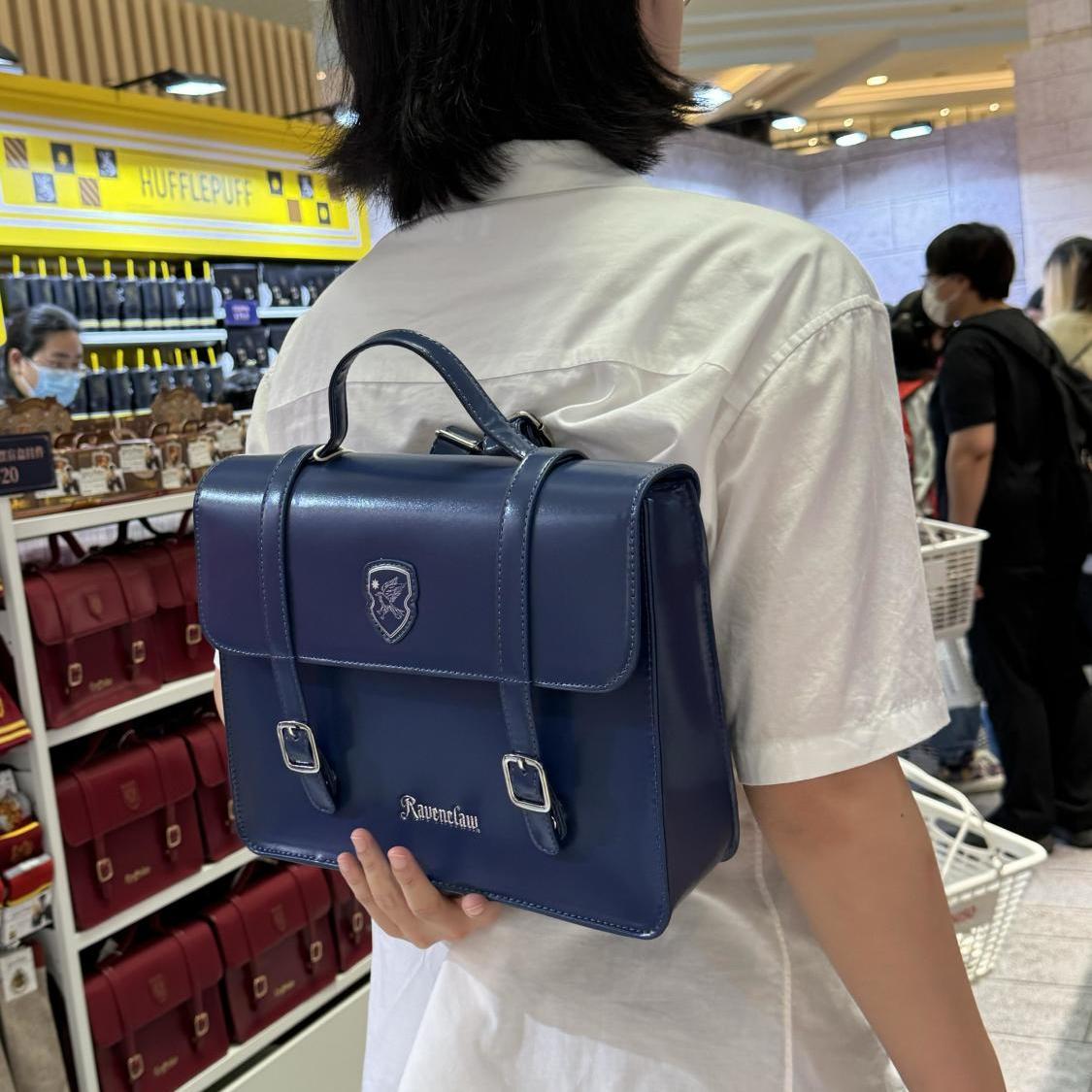 MINISO Harry Potter Plecak dla kobiet mężczyzn PU skóra o dużej pojemności plecak szkoła Hogwart Wielka Brytania torba torba na ramię typu crossbody