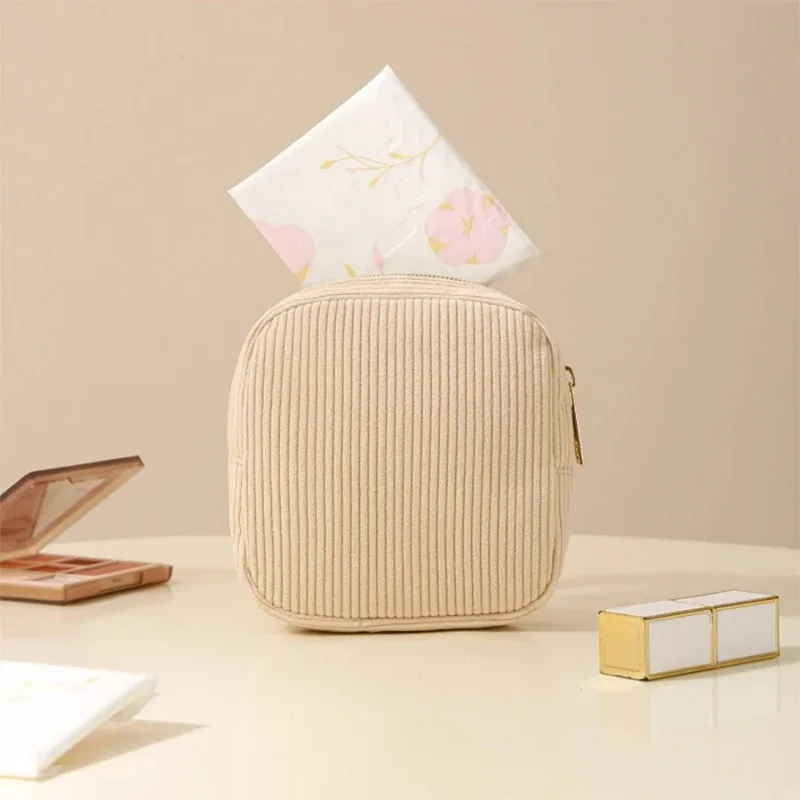 2025 estuche de servilletas sanitarias para maquillaje, lápiz labial, Mini bolsa de almacenamiento de cosméticos, bolsas organizadoras de viaje Ins para mujer, bolsa pequeña
