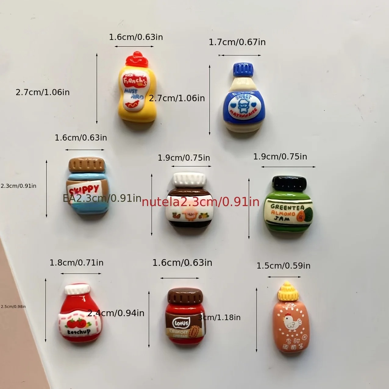 8 Uds imanes de nevera, imanes de nevera de comida de dibujos animados Kawaii, bonitos imanes decorativos armario con imán de nevera personalizado